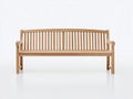 Gartenbank Massivholz 180x62x88 cm - Natur - 3-Sitzer mit Armlehnen Klassisches Design